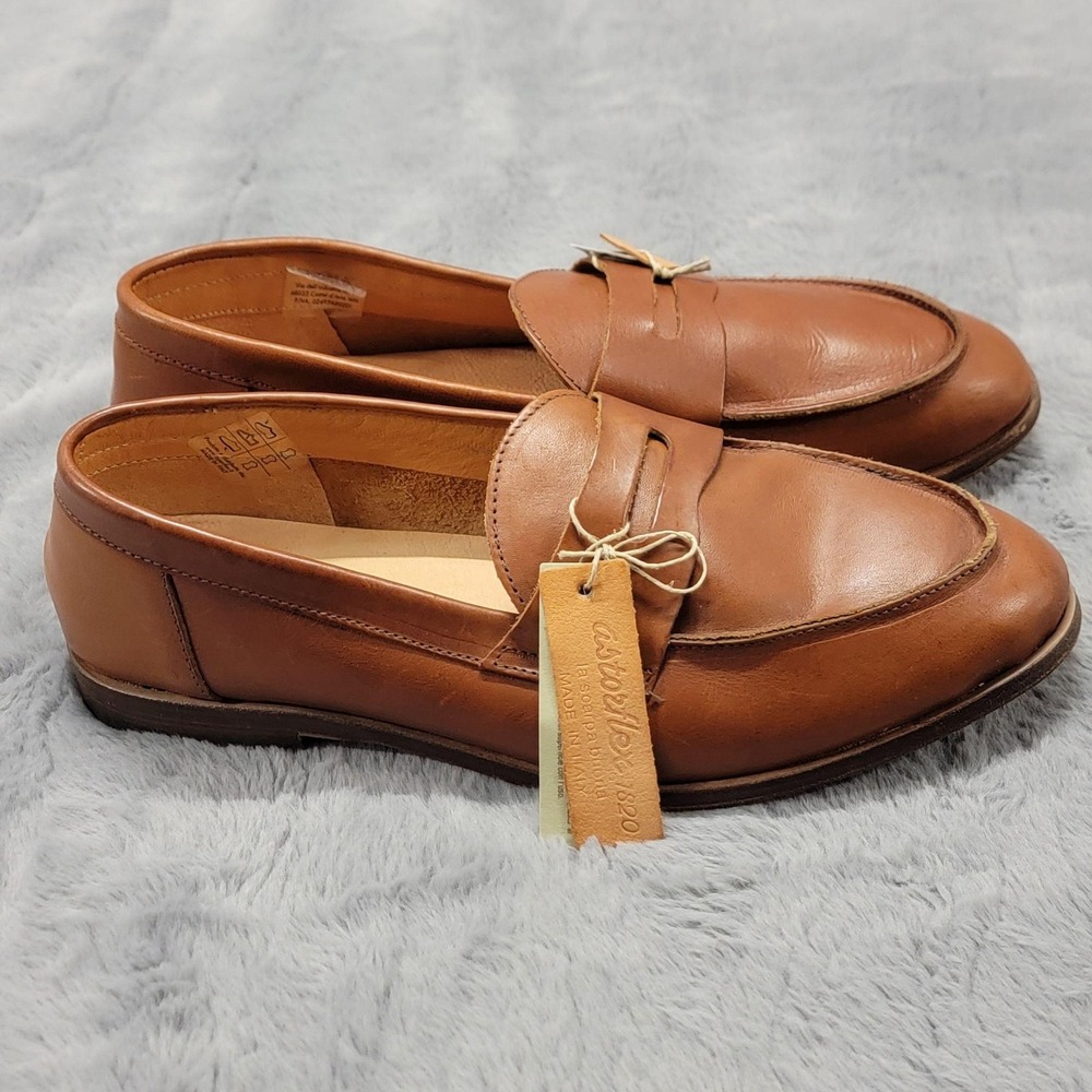 Astorflex Dartflex Penny Loafers Mens US 11 Brown Leather Slip On Shoes Italy